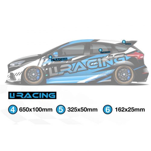 LLRacing Car Sticker - Multiple Sizes