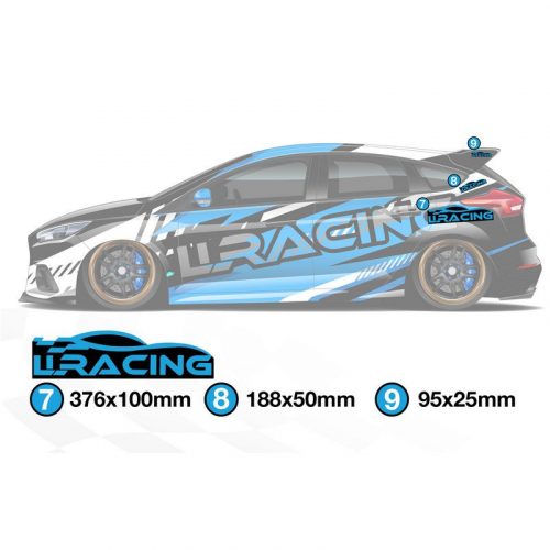 LLRacing Logo Car Sticker - Multiple Sizes