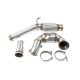 Downpipe with Catalyst for Audi A3 (8V) / TT , VW Golf GTI (VII), Skoda Octavia RS, 2.0TFSI - 76mm / 3"