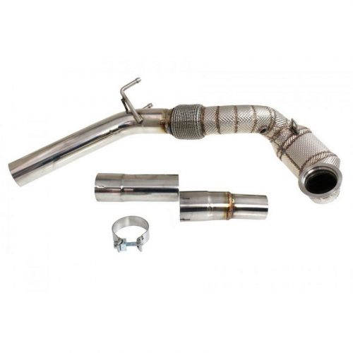 Downpipe with Heat Shield for Audi A3 (8V) / TT (FVJ), Seat Leon (III), Skoda Octavia (III) / Superb (III), VW Golf (VII) / Passat (B8) 1.8TFSI - 72mm