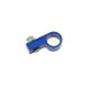 Aluminium Hose Clamp (P Clip) 9.5mm (AN3) - Blue