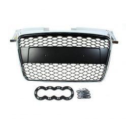 Grill Audi TT 8J RS Style Silver - Black 06-14