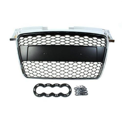 Grill Audi TT 8J RS Style Silver - Black 06-14