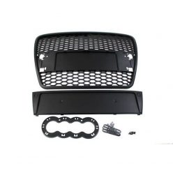 Grill Audi A6 C6 RS Style Gloss Black 04-09