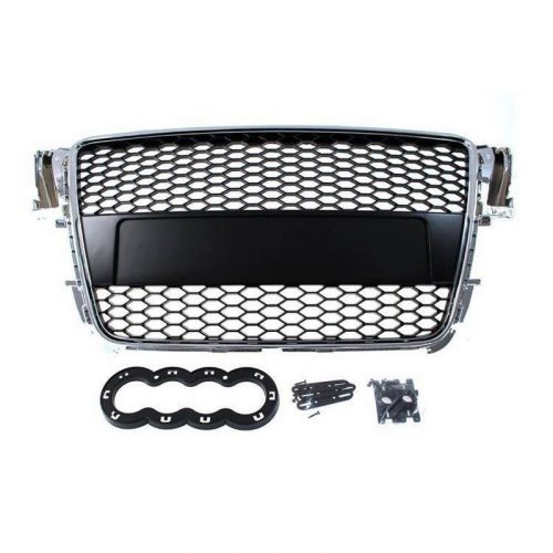 Grill Audi A5 8T RS Style Chrome - Black 07-10 PDC