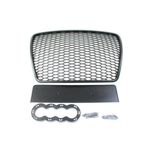 Grill Audi A6 C6 RS Style Gloss Black 09-11