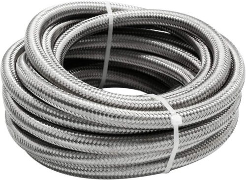 AN10 Stainless Steel Braided High-Pressure Hose – Synthetic Nitrile Inner Tube with Partial Reinforcement