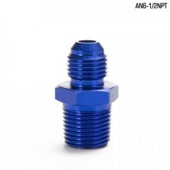   Male To Male Union AN6 To 1/2" NPT Adapter Fitting Straight - Aluminium