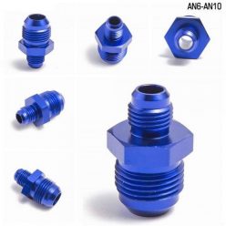   Male To Male Union AN6 To AN10 Adapter Fitting Straight - Aluminium