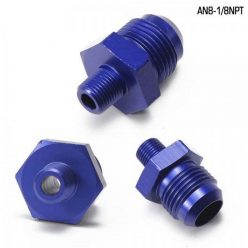   Male To Male Union AN8 To 1/8" NPT Adapter Fitting Straight - Aluminium