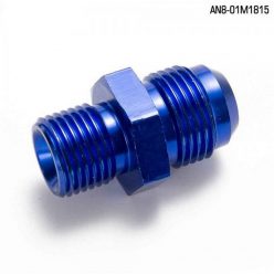   Male To Male Union AN8 To M18x1.5 Adapter Fitting Straight - Aluminium