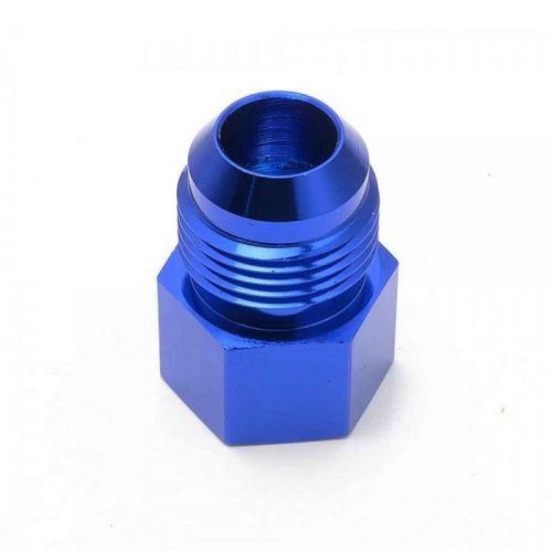 AN10 male - 1/4" NPT female reducer fitting - Aluminium