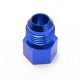 AN10 male - 1/4" NPT female reducer fitting - Aluminium