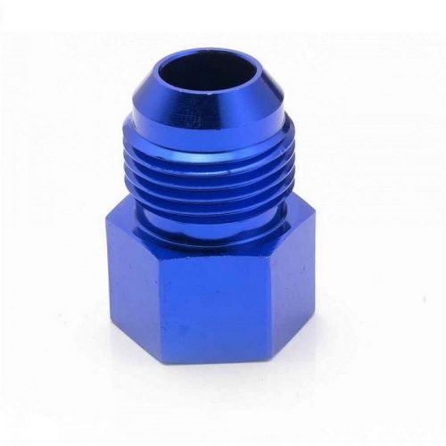 AN10 male - 3/8" NPT female reducer fitting - Aluminium