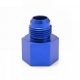 AN8 male - 1/2" NPT female reducer fitting - Aluminium