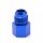 AN8 male - 1/4" NPT female reducer fitting - Aluminium