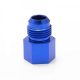 AN10 male - 1/2" NPT female reducer fitting - Aluminium