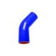 Silicone Hose 45 Degree Elbow TurboWorks PRO 10mm, Blue