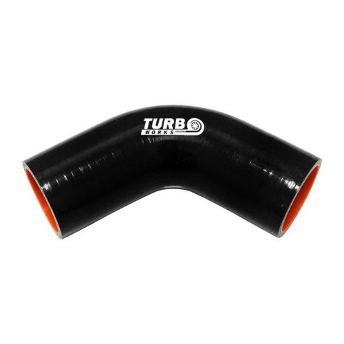 Silicone Hose 67 Degree Elbow TurboWorks PRO 10mm, Black