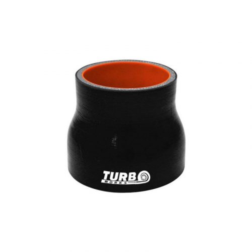 Silicone Hose Straight Reducer TurboWorks PRO 15-25mm, Black