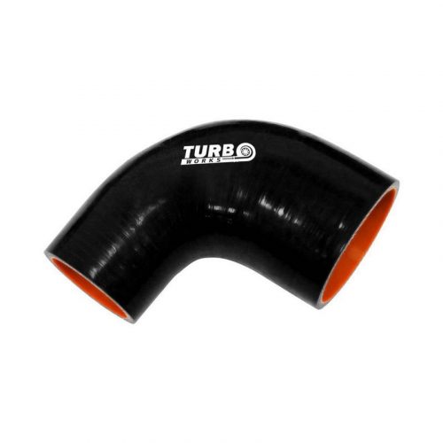 Silicone Hose 90 Degree Reducer TurboWorks PRO 20-25mm, Black