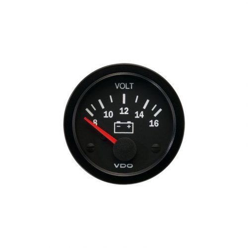 VDO Gauge  52mm - Volt meter 12V (8-16V)