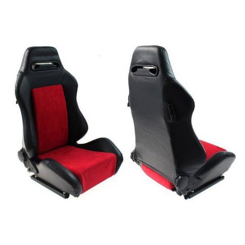 Monza R - LOOK PVC Racing Seat (Black Red)