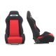 Monza R - LOOK PVC Racing Seat (Black Red Velvet)