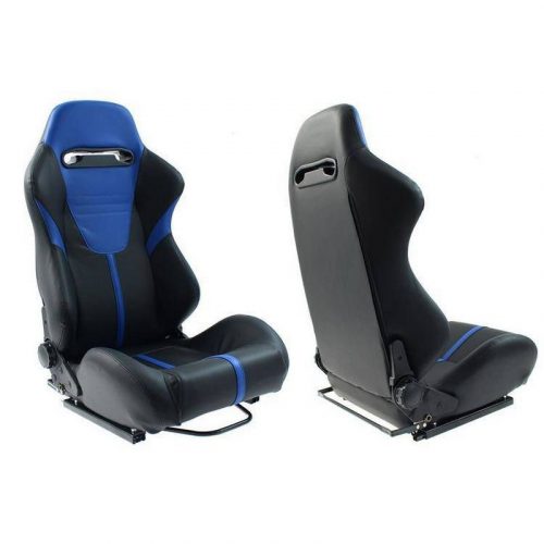 Monza R - LOOK II PVC Racing Seat (Black Blue)