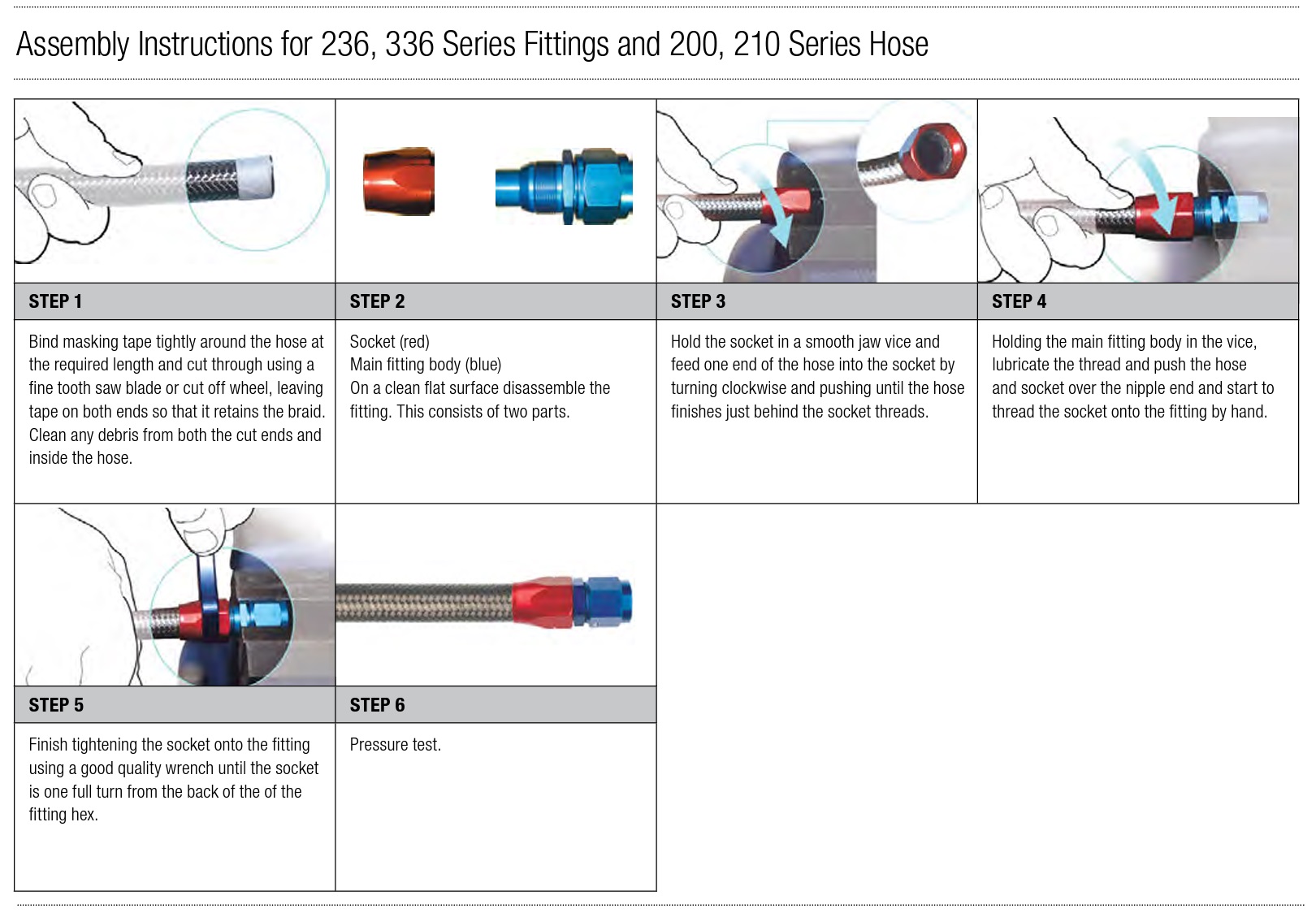 Dash (AN) Fitting and Hose Assembly