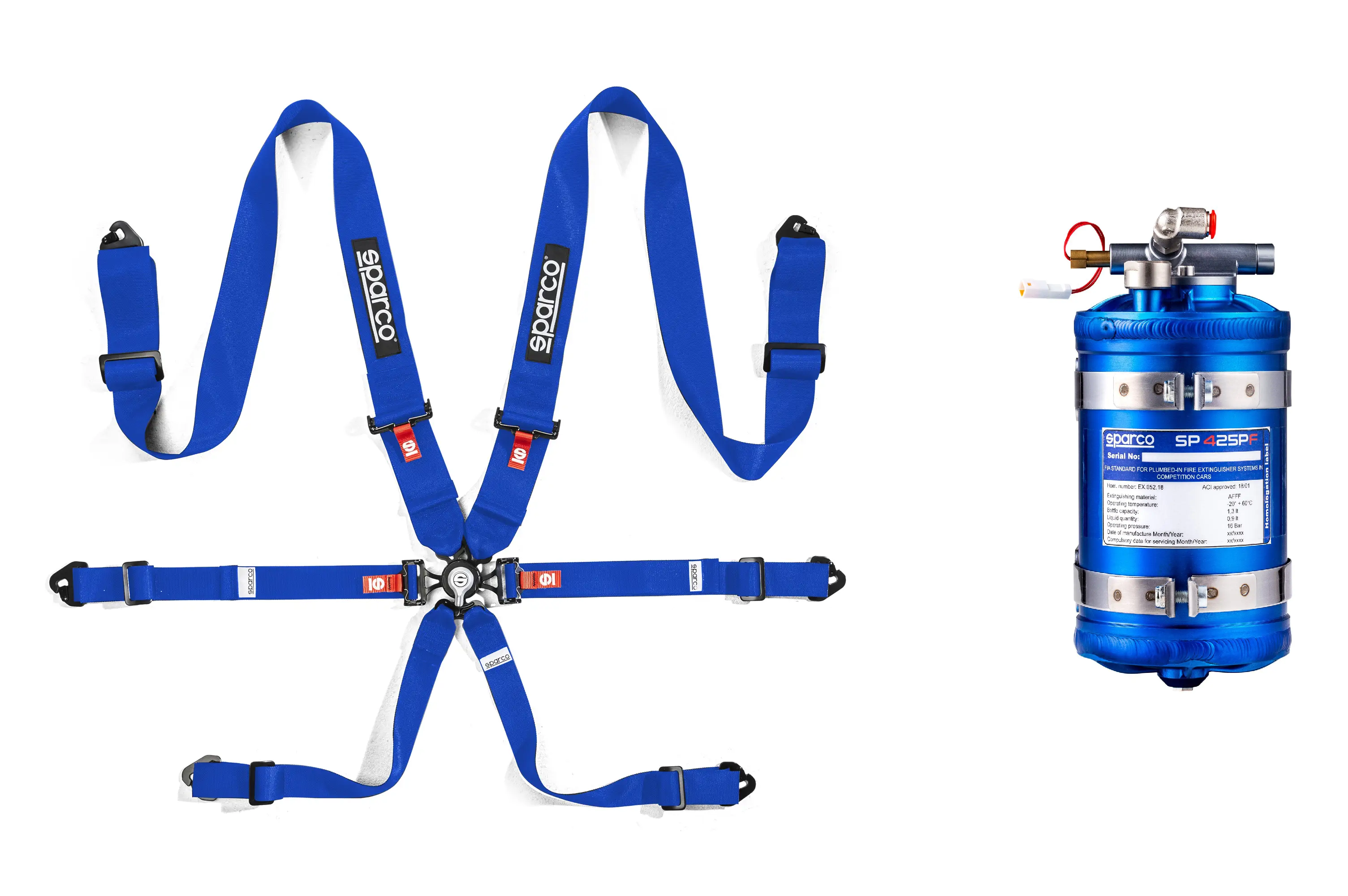 Sparco Racing harness, Sparco FIRE EXTINGUISHER