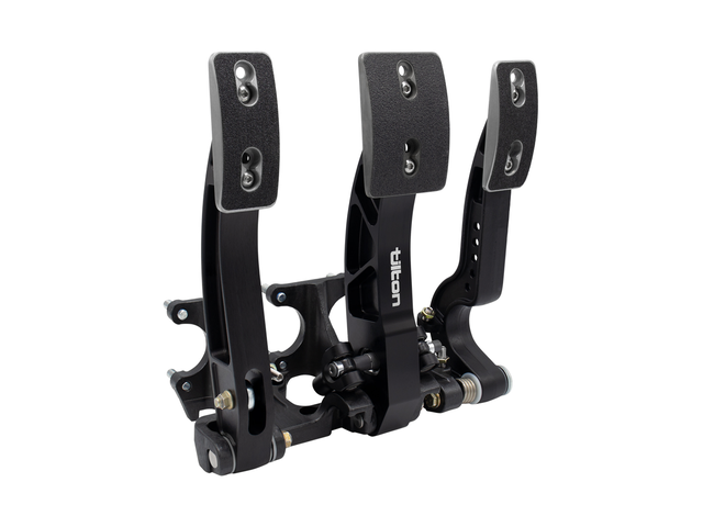 Tilton floor-mounted three-pedal assembly